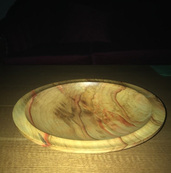 11″ Box Elder Shallow Bowl