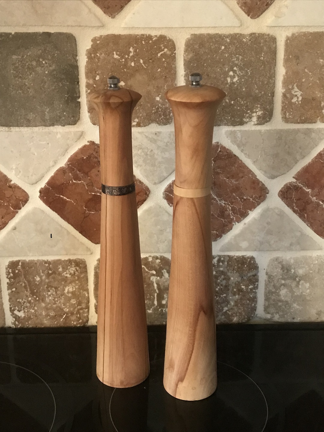 Plum Pepper and Salt Mills